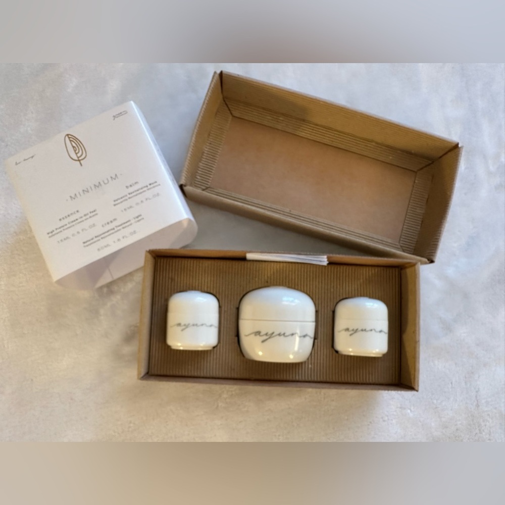 MINIMUM Skincare Set with Essence, Balm & Cream. $315 retail. NWT